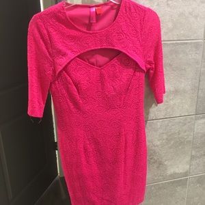 Pink Cut Out Dress